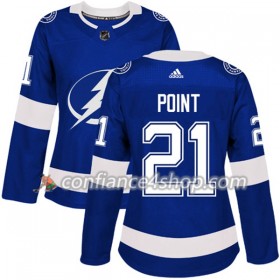 Adidas Maillot de Hockey Tampa Bay Lightning Brayden Point 21 2017-2018 Bleu Authentic - Femme